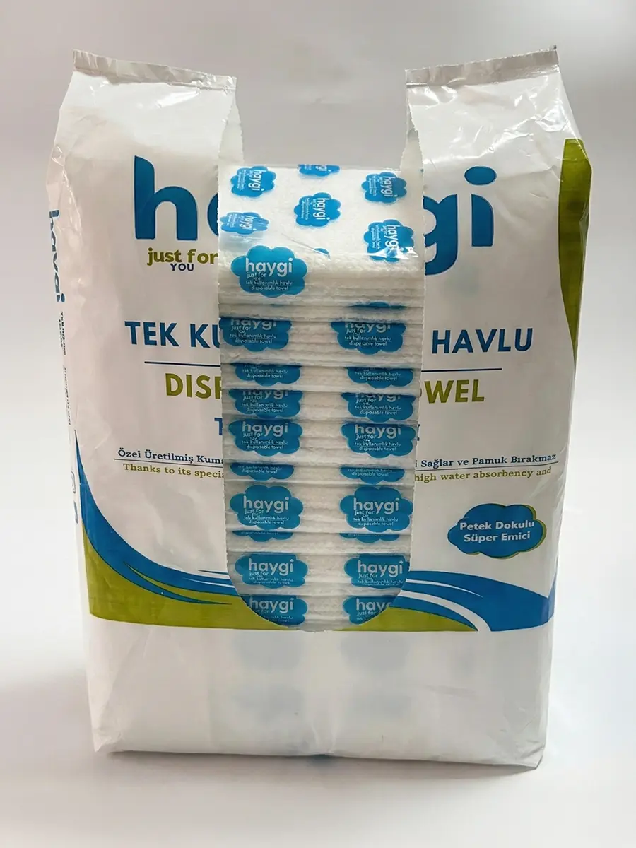 Haygi Tek Kullanımlık Berber & Kuaför Havlusu 40×70 cm – 100 Adet - Tek Kullanımlık Havlu